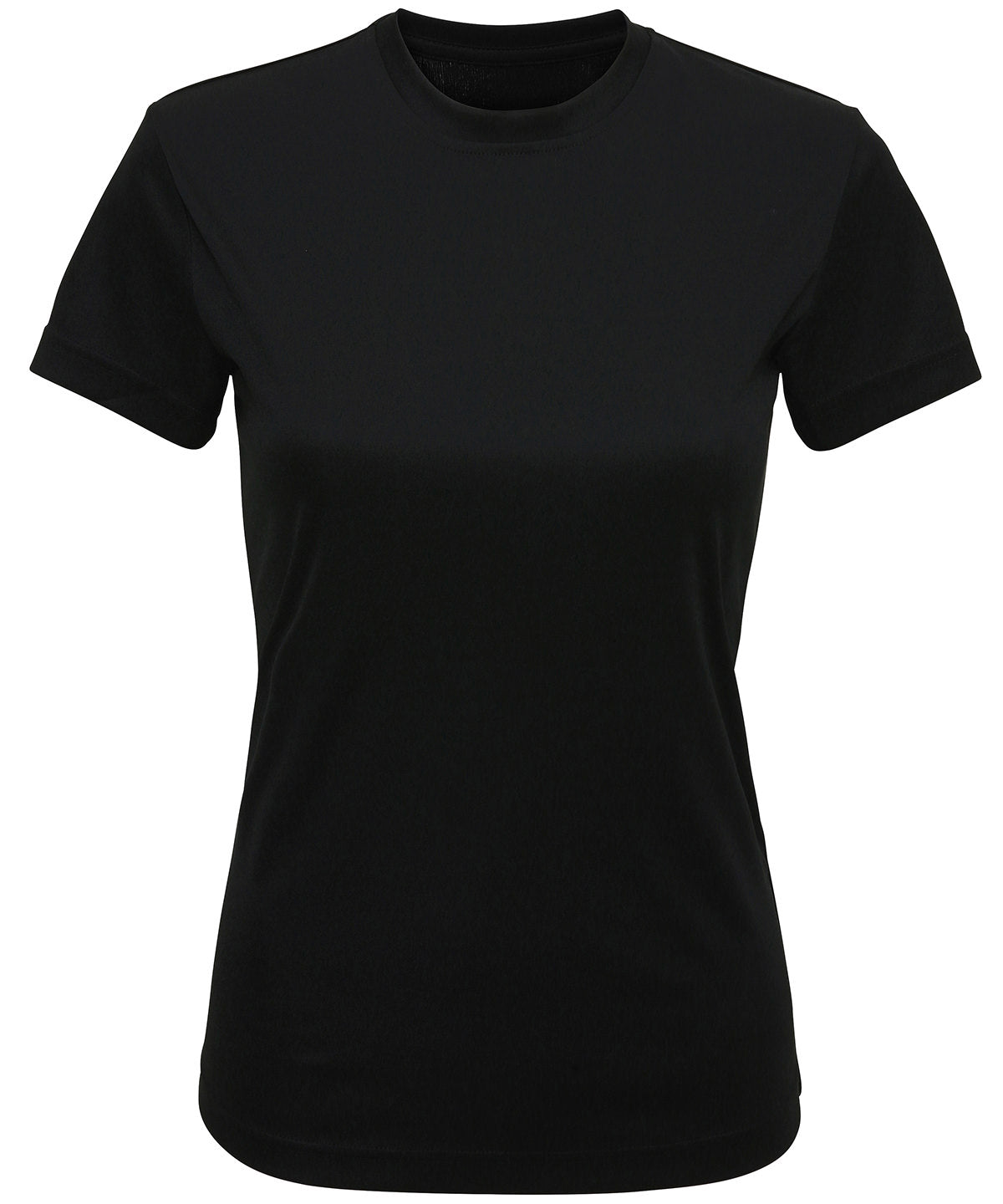 Camiseta de rendimiento reciclada para mujer TriDri® | Negro