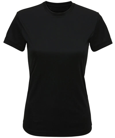 Camiseta de rendimiento reciclada para mujer TriDri® | Negro