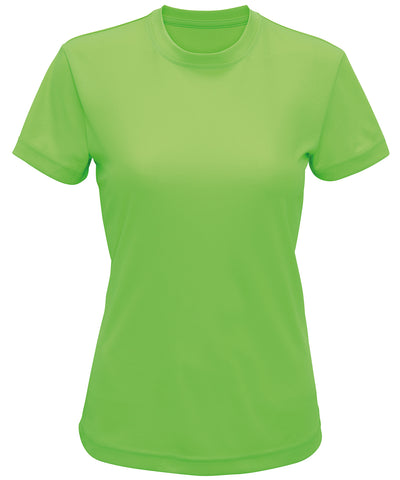 Camiseta de rendimiento reciclada para mujer TriDri® | Verde Relmpago