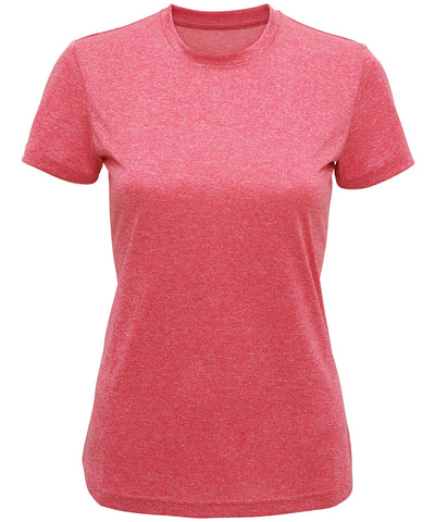 Camiseta de rendimiento reciclada para mujer TriDri® | Rosa Jaspeado