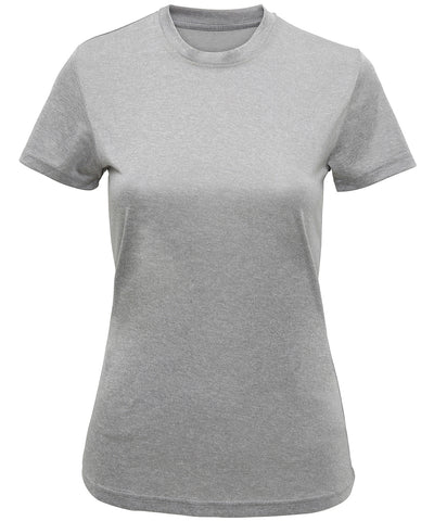 Camiseta de rendimiento reciclada para mujer TriDri® | Gris Melange