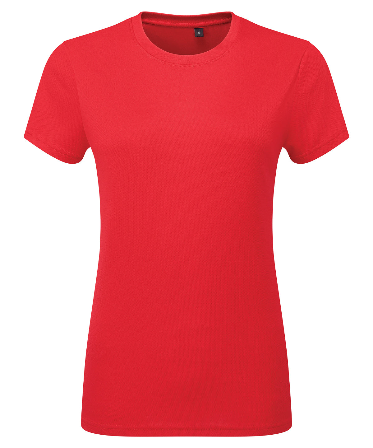 Camiseta texturizada reciclada cationica para mujer TriDri® | Rojo Fuego