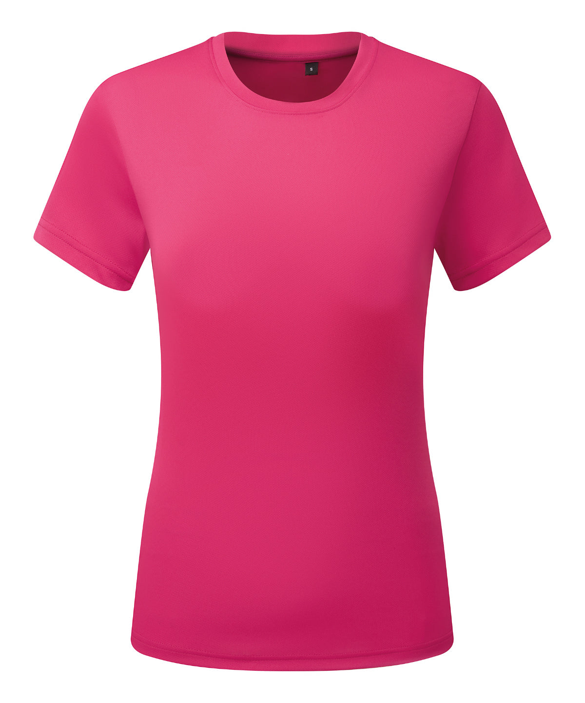 Camiseta texturizada reciclada cationica para mujer TriDri® | Rosa Intenso