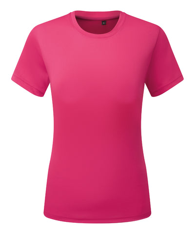 Camiseta texturizada reciclada cationica para mujer TriDri® | Rosa Intenso