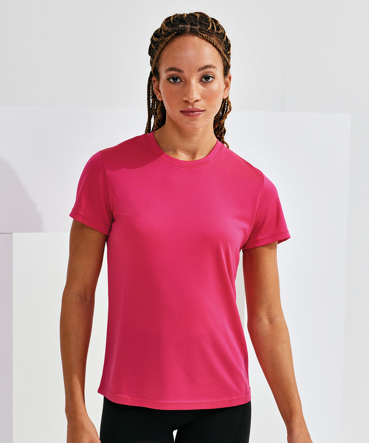 Camiseta texturizada reciclada cationica para mujer TriDri® | Rosa Relmpago