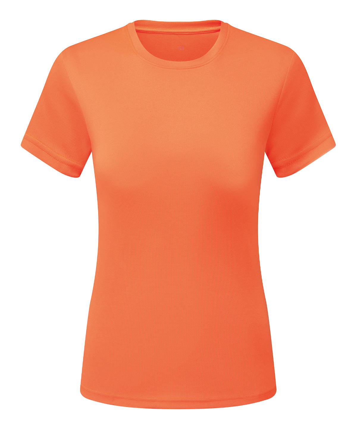 Camiseta texturizada reciclada cationica para mujer TriDri® | Naranja Relmpago