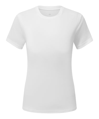 Camiseta texturizada reciclada cationica para mujer TriDri® | Blanco