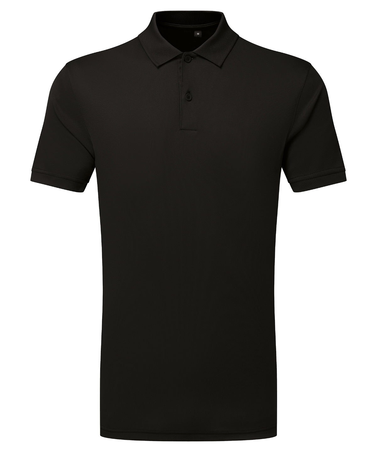 Polo texturizado reciclado Cationic TriDri® | Negro
