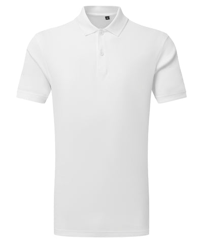 Polo texturizado reciclado Cationic TriDri® | Blanco