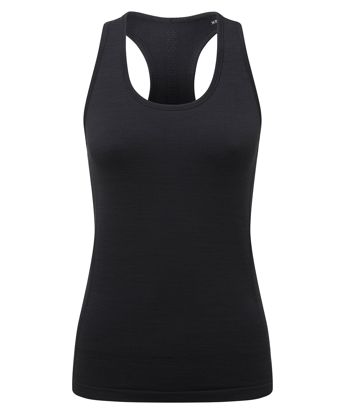 Chaleco deportivo elstico sin costuras TriDri® para mujer con ajuste 3D reciclado | Negro