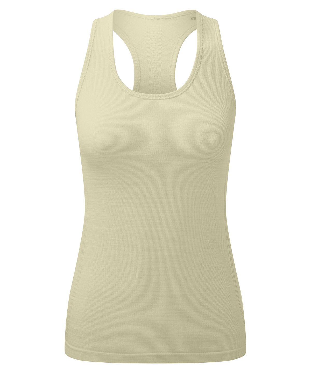 Chaleco deportivo elstico sin costuras TriDri® para mujer con ajuste 3D reciclado | Verde Salvia Jaspeado