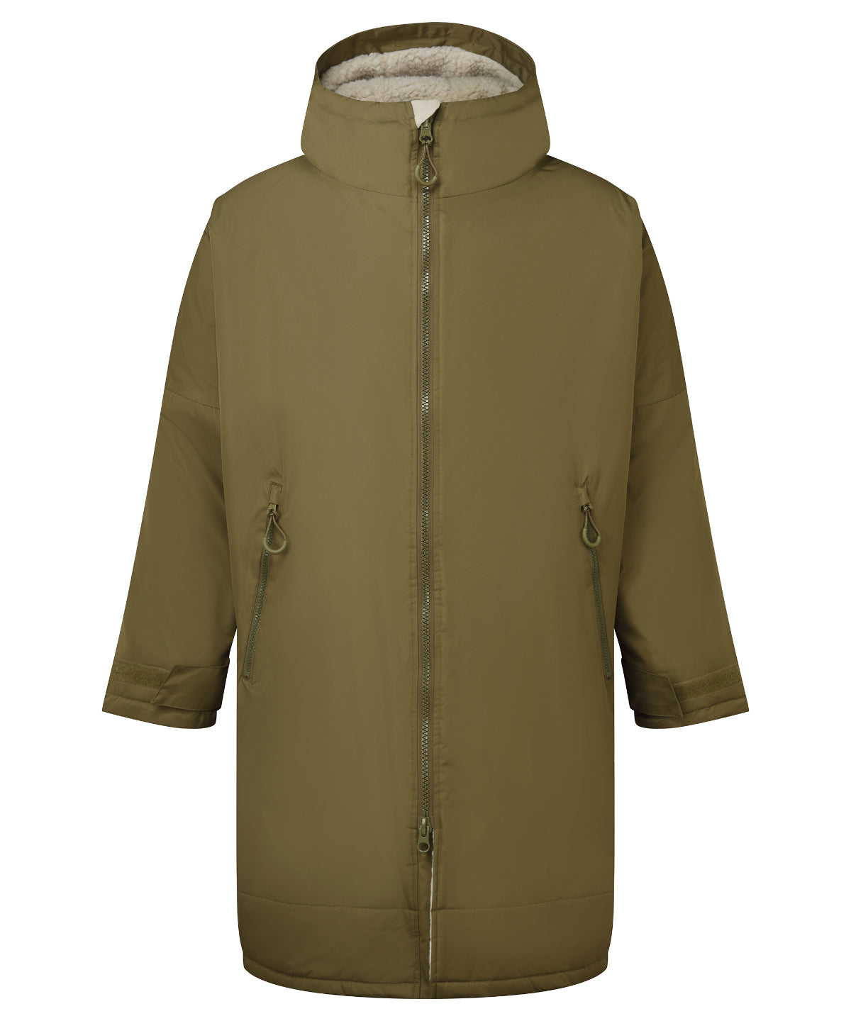 Bata de cambio impermeable TriDri® para todas las estaciones | Oliva/Natural