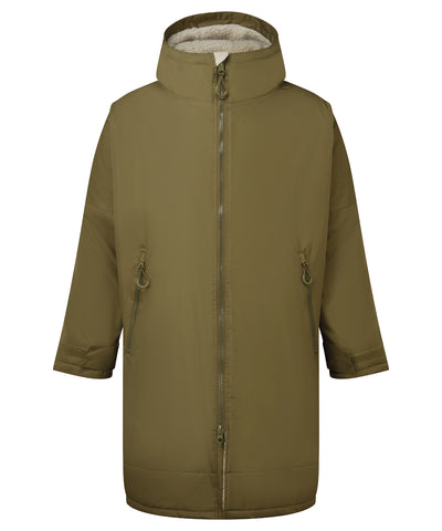 Bata de cambio impermeable TriDri® para todas las estaciones | Oliva/Natural
