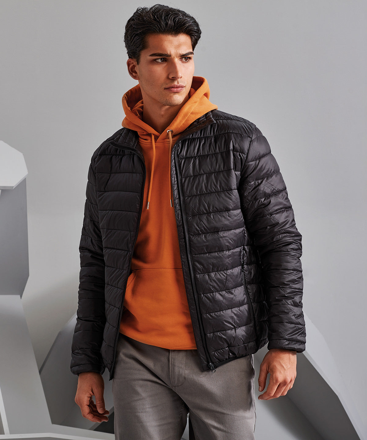 Terrain Wattierte Jacke | Stahl