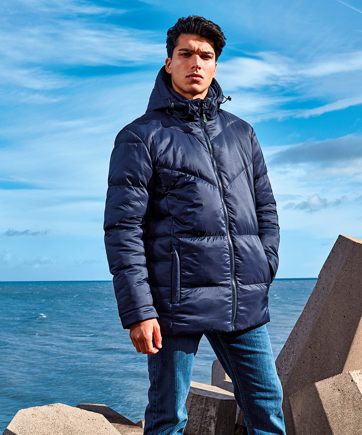 Fara Recycelte Jacke | Marineblau