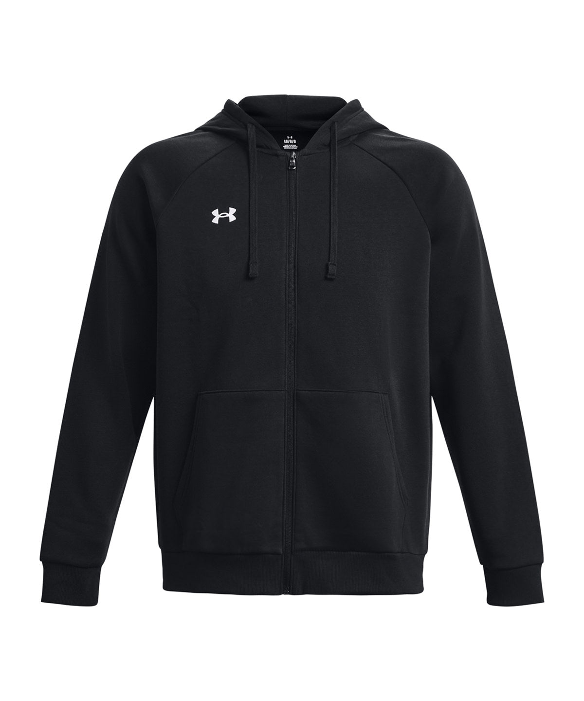 Sudadera con capucha y cremallera completa de fleece Rival | Negro