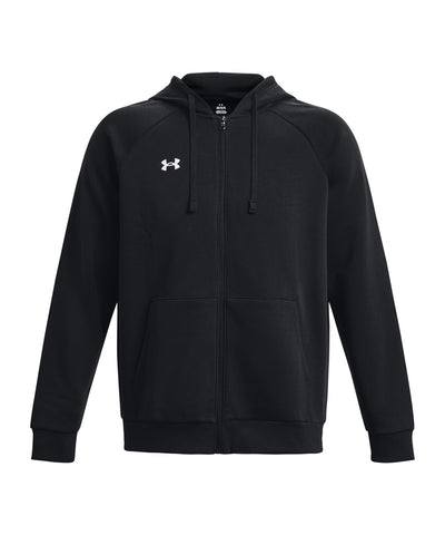 Sudadera con capucha y cremallera completa de fleece Rival | Negro