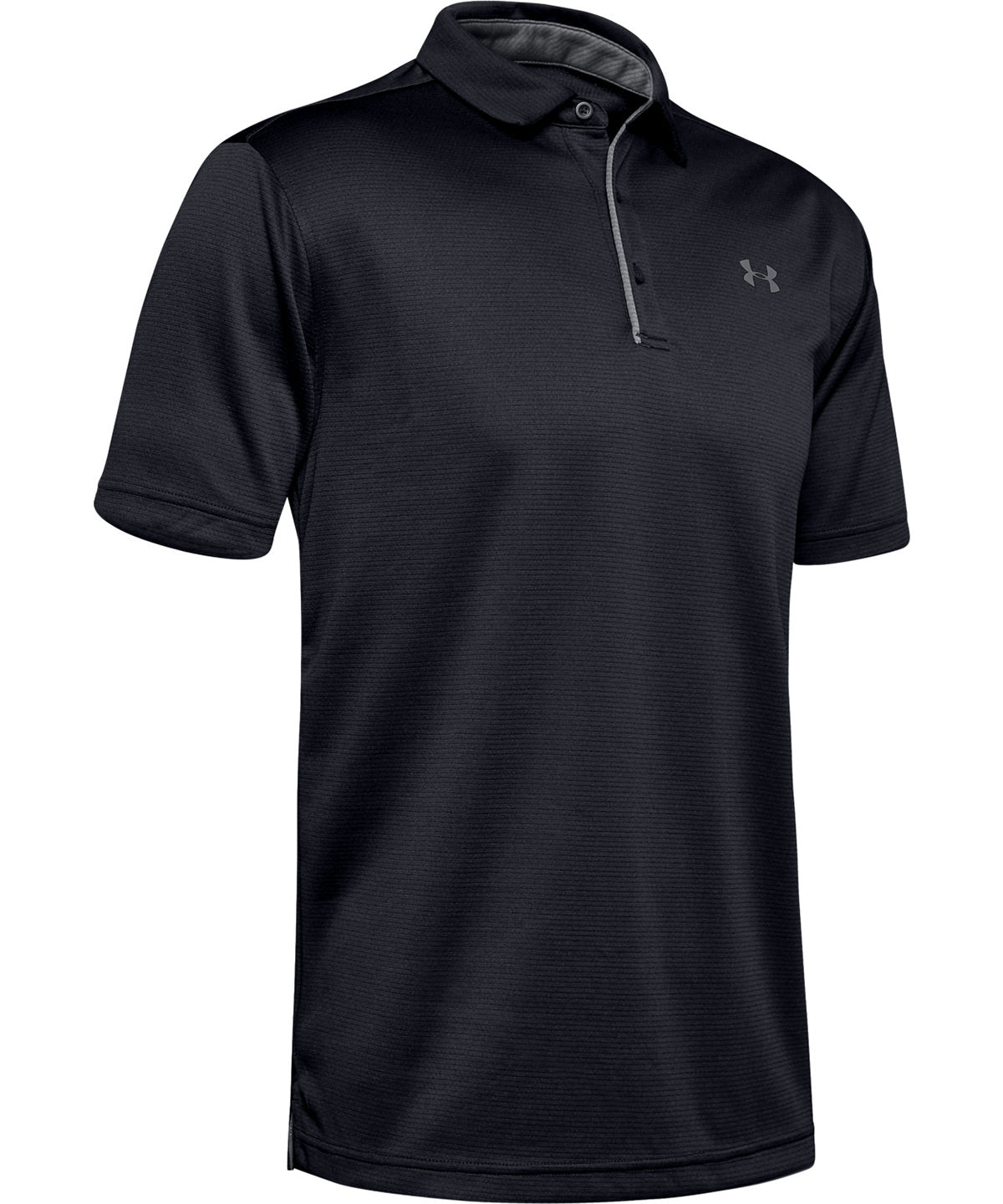 Polo UA Tech | Negro/Gris Grafito