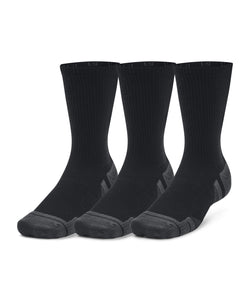 Calcetines de media caa UA Performance Tech de 3 unidades | Negro