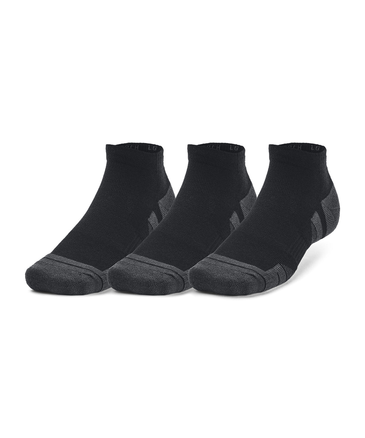 Calcetines cortos UA Performance Tech de 3 unidades | Negro