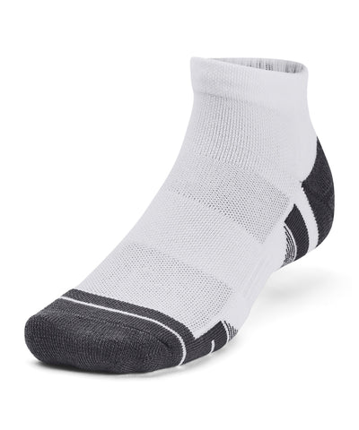 Calcetines cortos UA Performance Tech de 3 unidades | Blanco