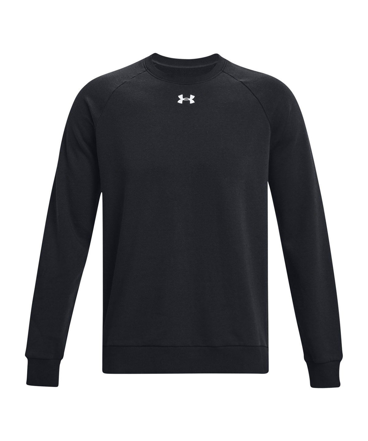 UA Rival Fleece-Sweatshirt | Schwarz/Weiß