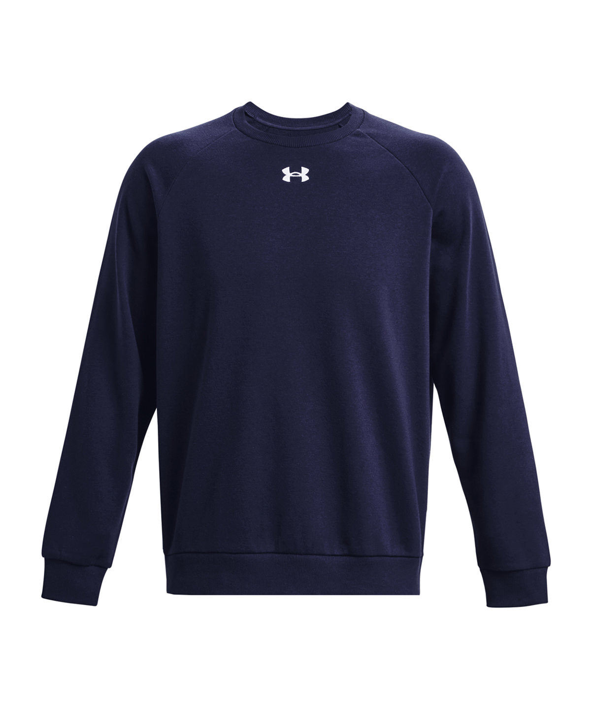 UA Rival Fleece-Sweatshirt | Mitternachtsblau/Weiß