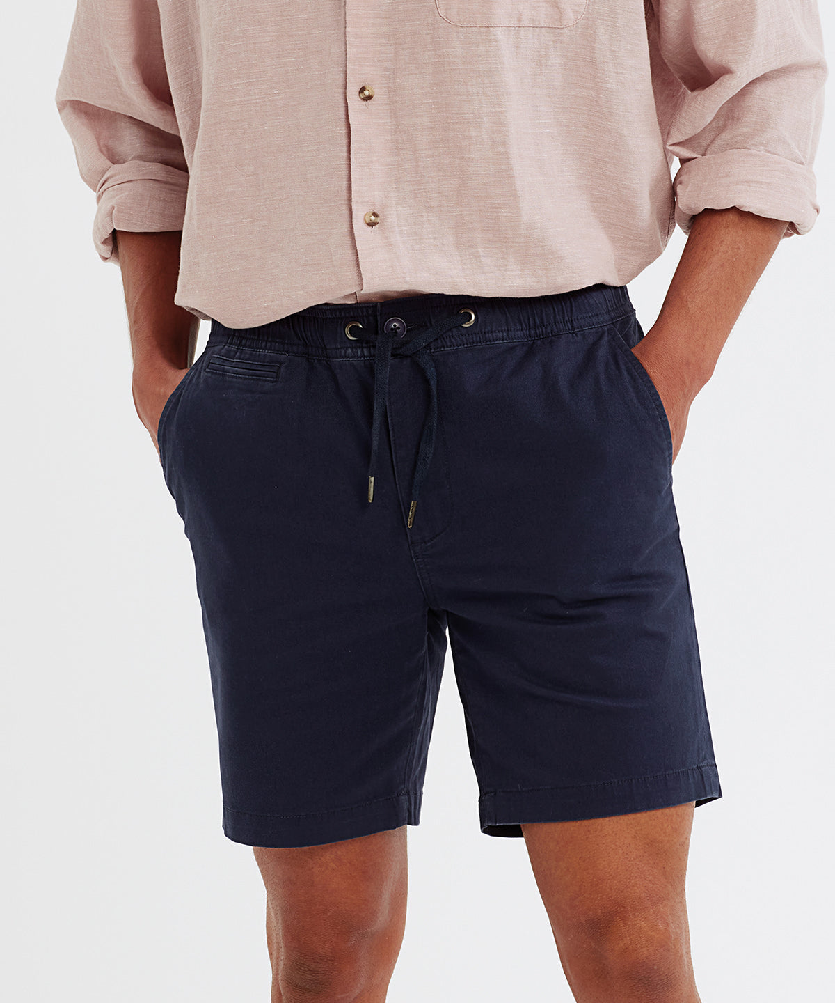Bermudas chino pour hommes avec cordon | Vert Oliva