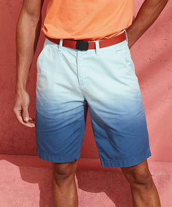 Bermudas teñidas degradadas para hombre | Azul
