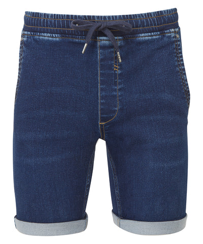 Herren-Jeansshorts mit Kordelzug | Blau