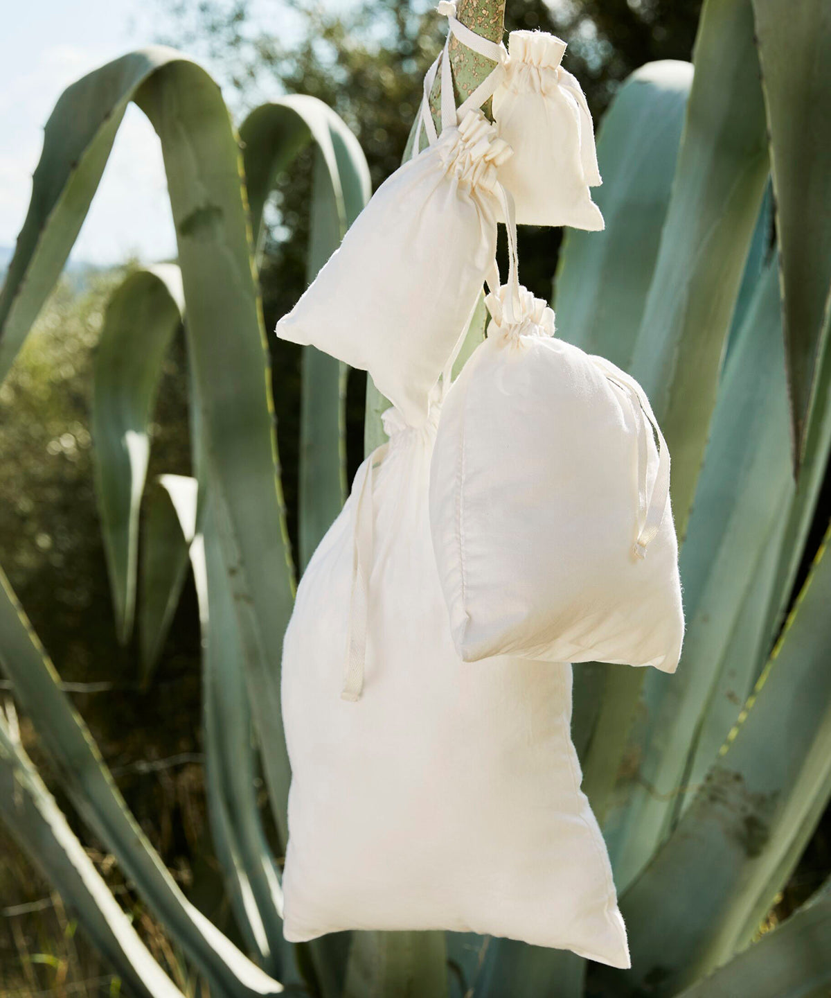 Bolsa de cordón de algodón orgánico | Natural