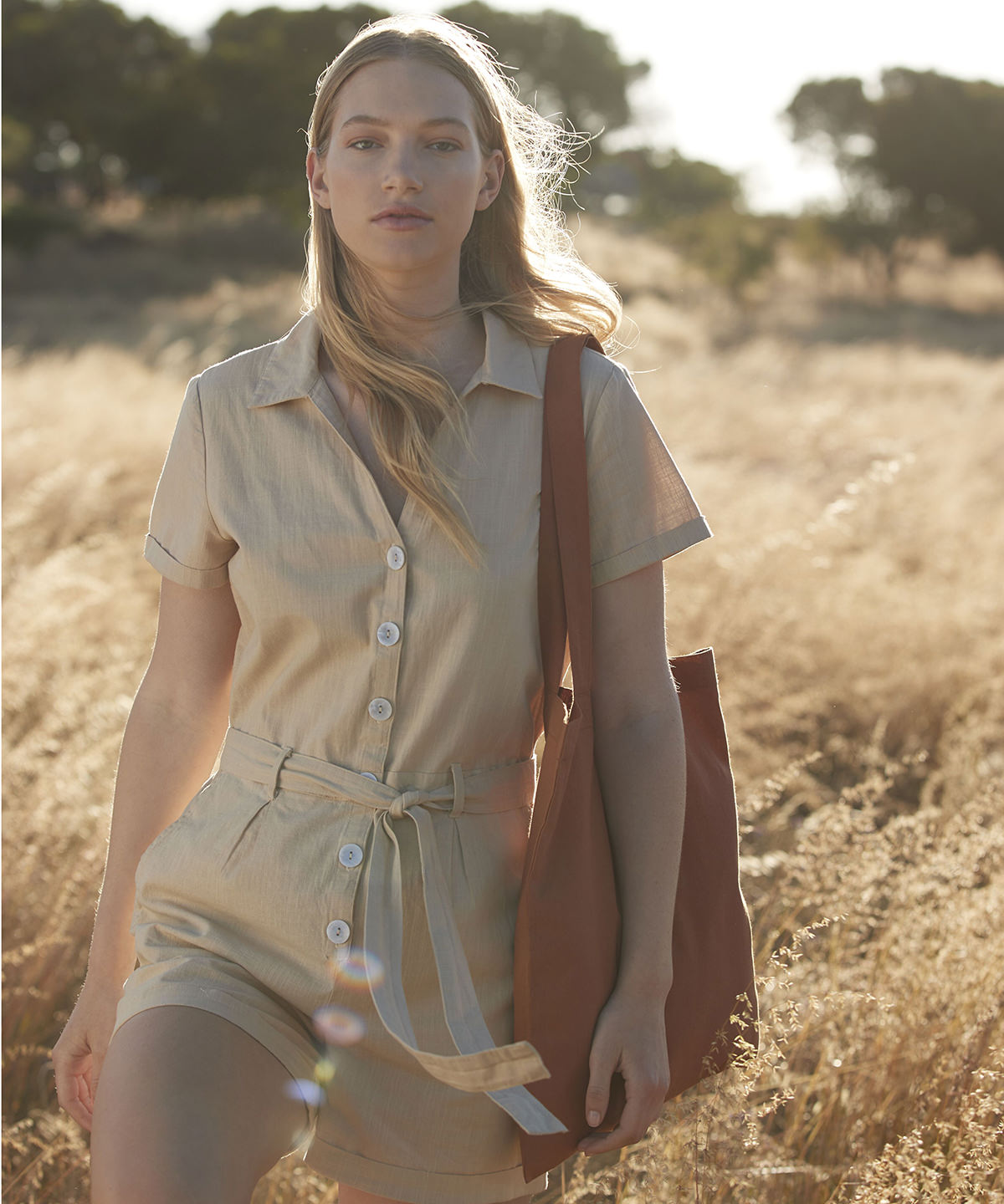 Bolsa de tela InCo de algodón orgánico para toda la vida | Azul Grisáceo