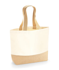 Bolso de lona con base de yute | Natural