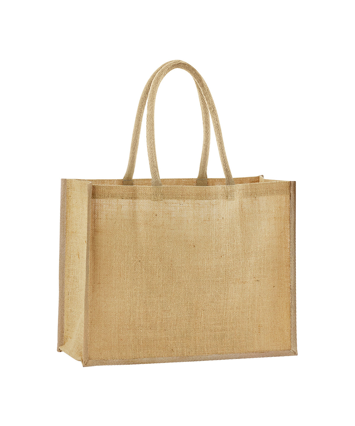 Klassischer Shopper aus gestärkter Naturjute | Natur