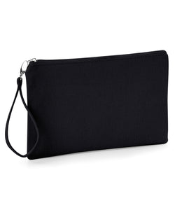 Bolso de muñeca de lona | Negro/Negro