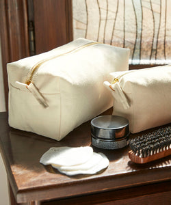 Estuche de accesorios de lienzo | Negro