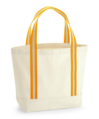 Bolso de barco orgánico EarthAware® | Natural/Ámbar