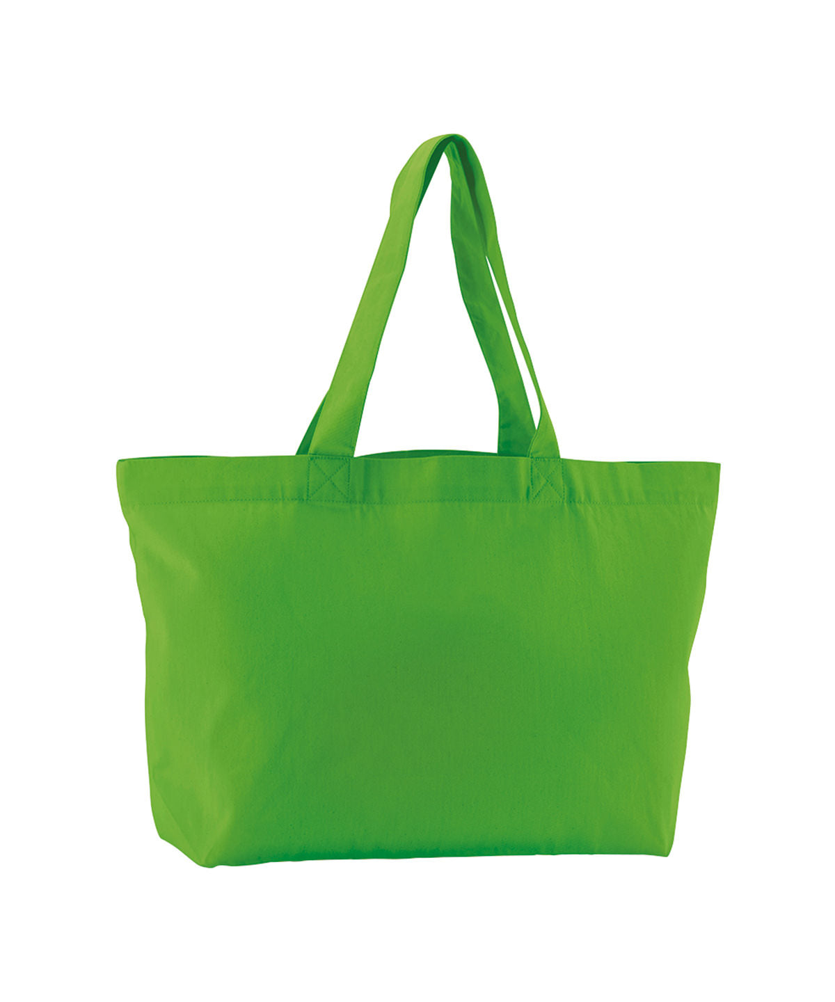 Bolsa de compra de sarga orgánica EarthAware® | Verde Manzana
