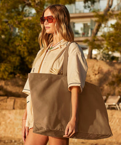 Bolso tote de lona extragrande | Negro