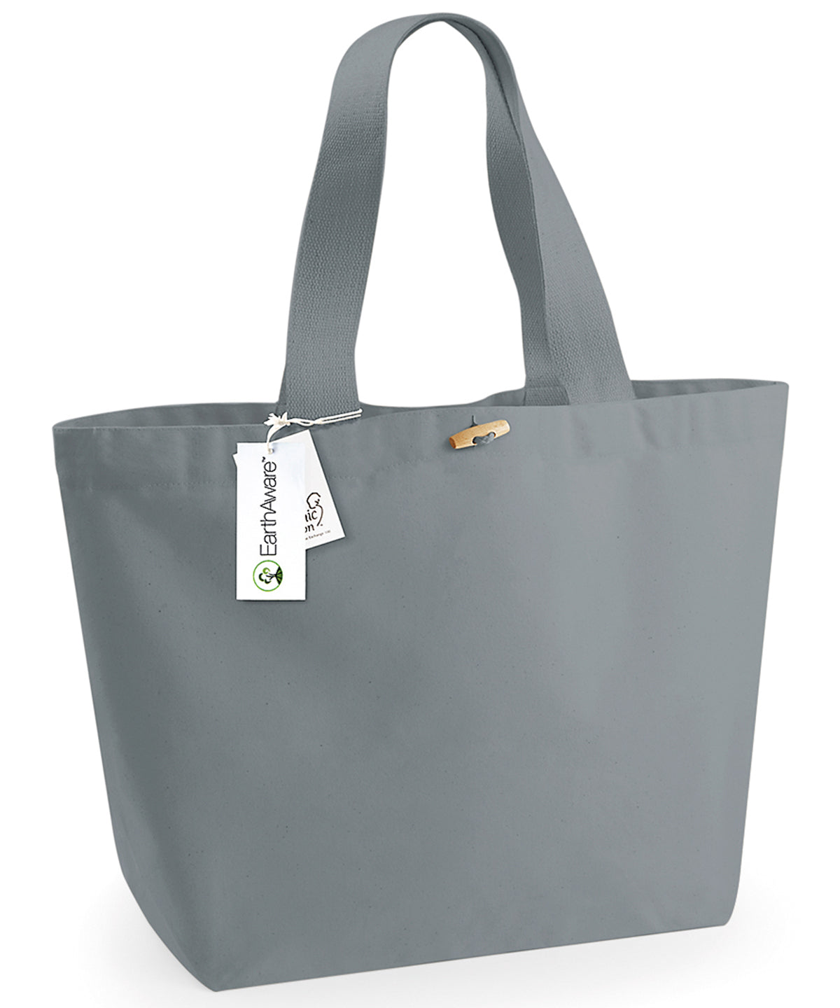 Bolso marinero XL orgánico EarthAware® | Gris Puro