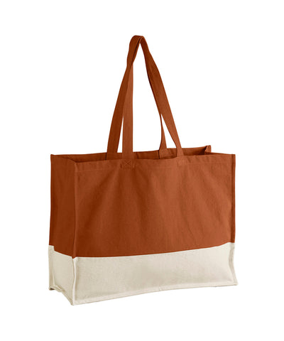 EarthAware® bolso shopper orgánico a contraste | Calabaza/Natural