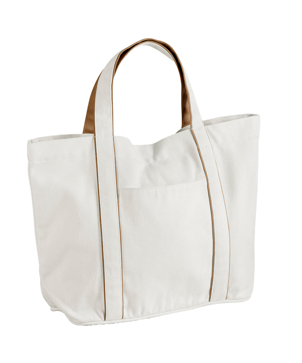 Bolso mediano Courtside | Blanco Suave/Caramelo