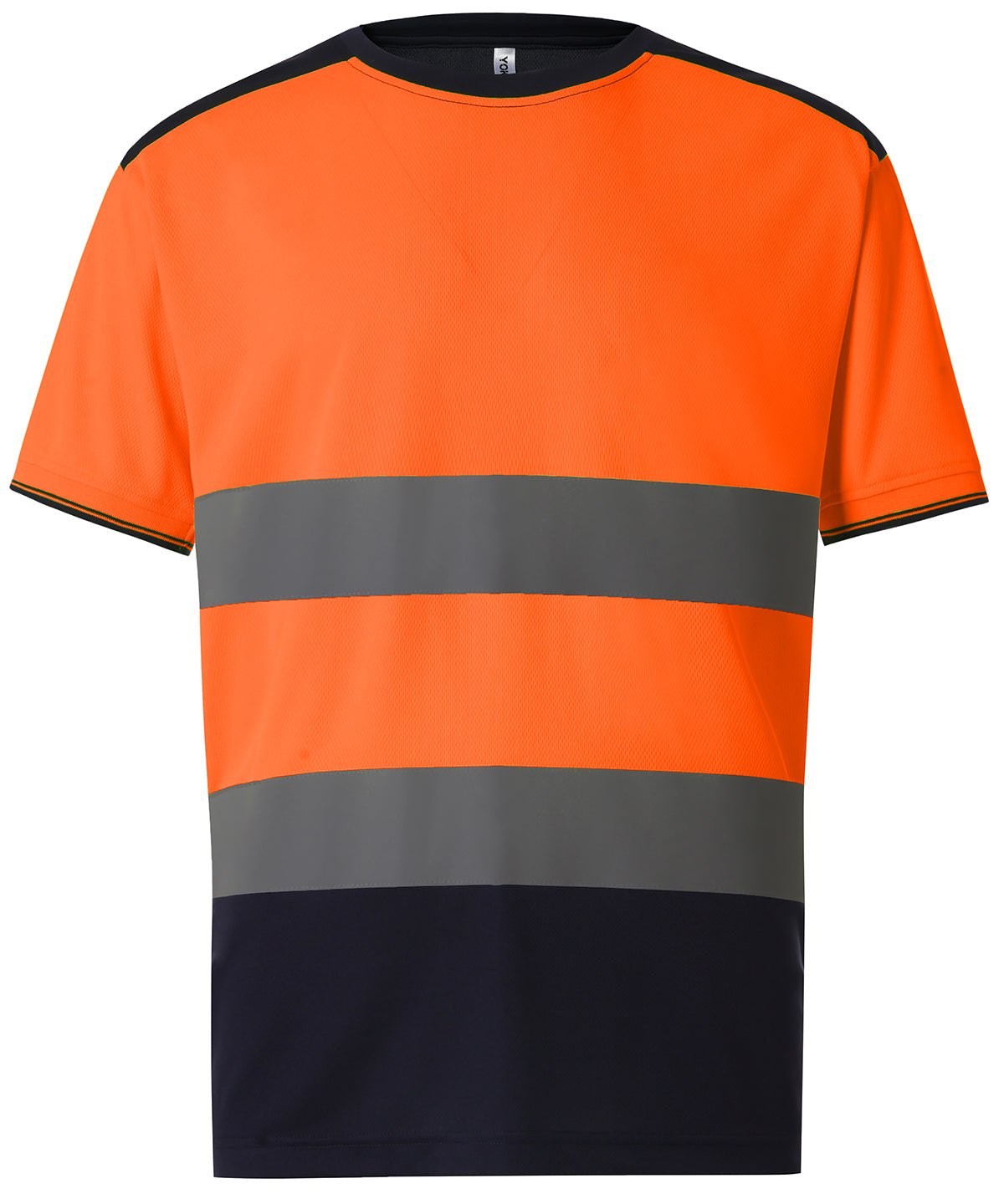 Camiseta de dos tonos de alta visibilidad (HVJ400) | Naranja/Marino
