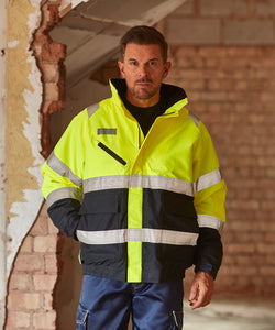 Chaqueta de vuelo Hi-vis Fontaine (HVP209) | Amarillo Claro