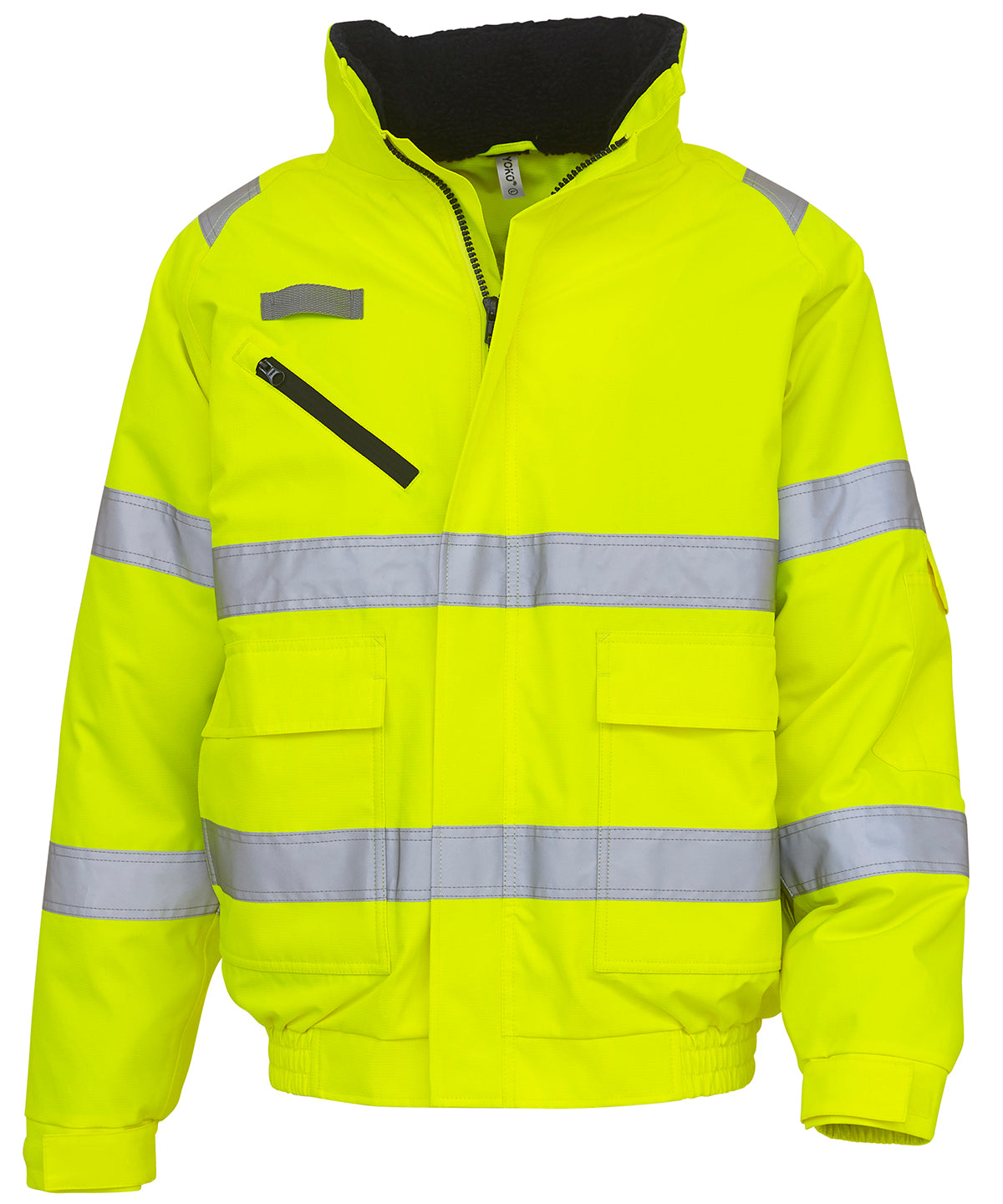 Chaqueta de vuelo Hi-vis Fontaine (HVP209) | Amarillo Claro