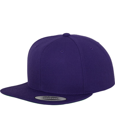 Die klassische Snapback-Cap (6089M) | Lila