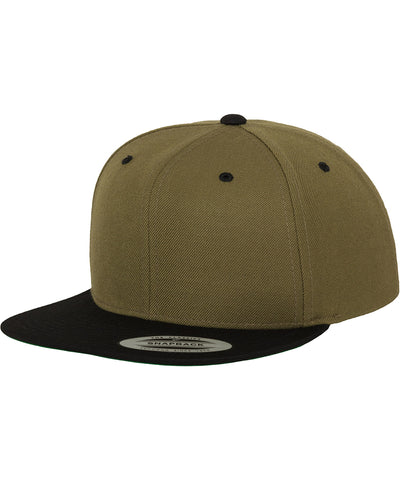 La clsica gorra snapback de 2 tonos (6089MT) | Verde/Negro