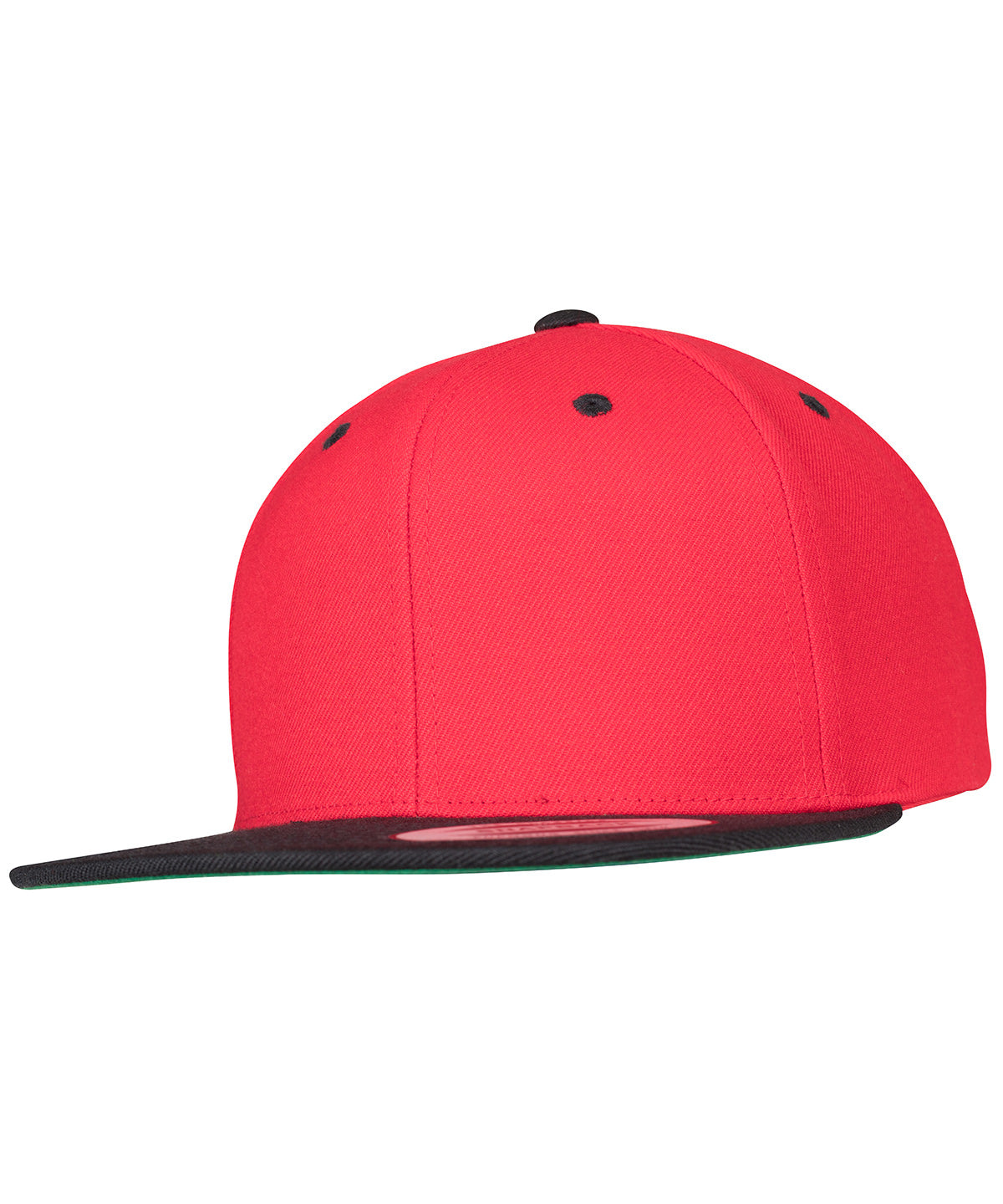 La clsica gorra snapback de 2 tonos (6089MT) | Rojo/Negro