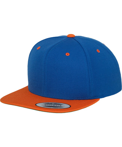 La clsica gorra snapback de 2 tonos (6089MT) | Azul Real/Naranja