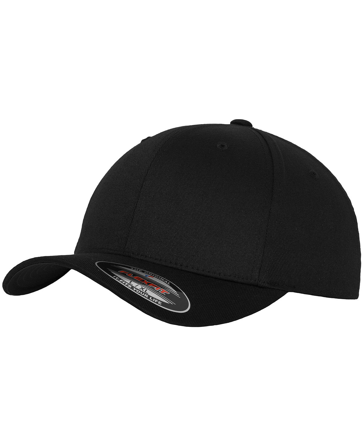 Gorra de bisbol ajustada Flexfit (6277) | Negro/Negro